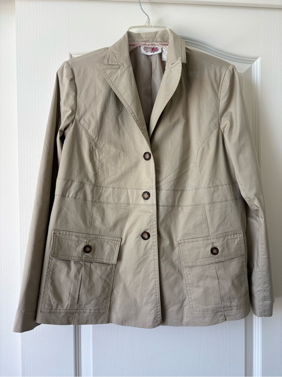 Venini Jackets & Blazers - Venini Light Beige Tailored Cotton Blazer Jacket